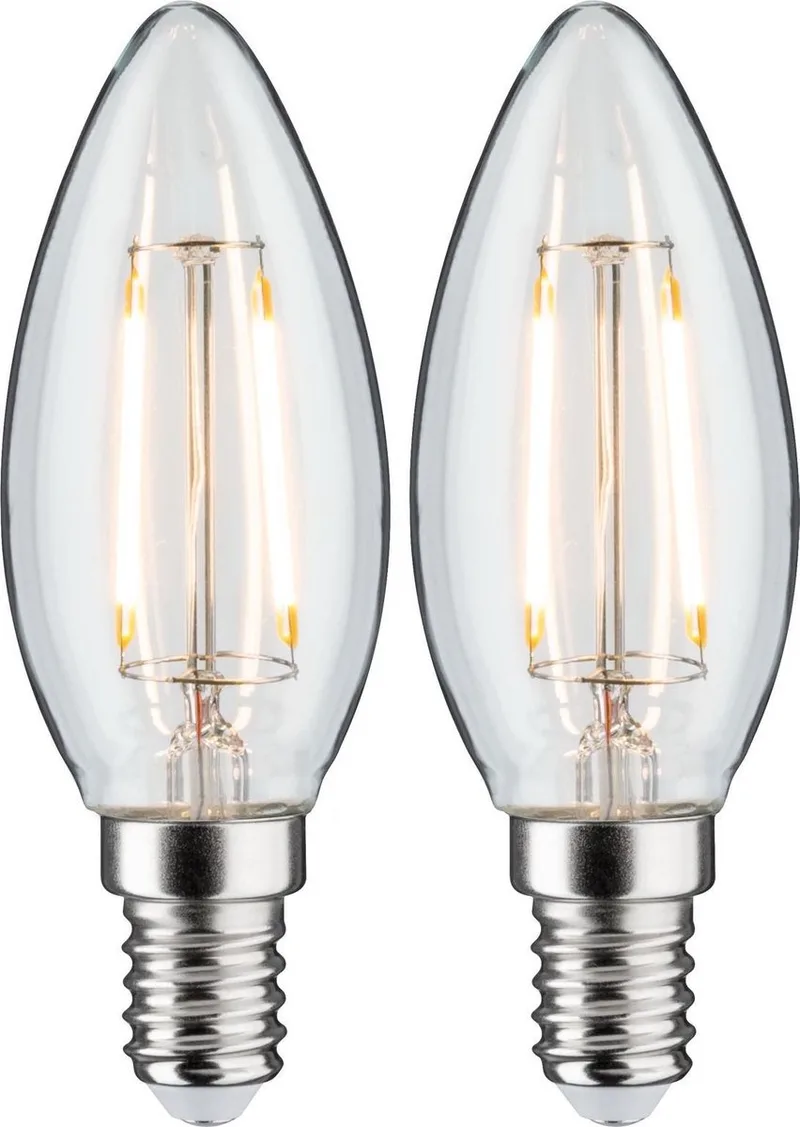 LED Kaars lamp - 2W/E14 - 2 stuks de Paulmann – photo produit
