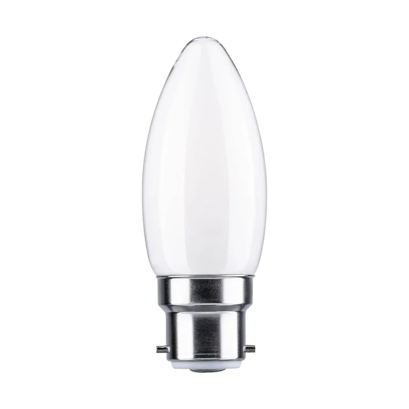 LED kaarslamp B22d 4,7W 2.700K opaal de Paulmann – photo produit