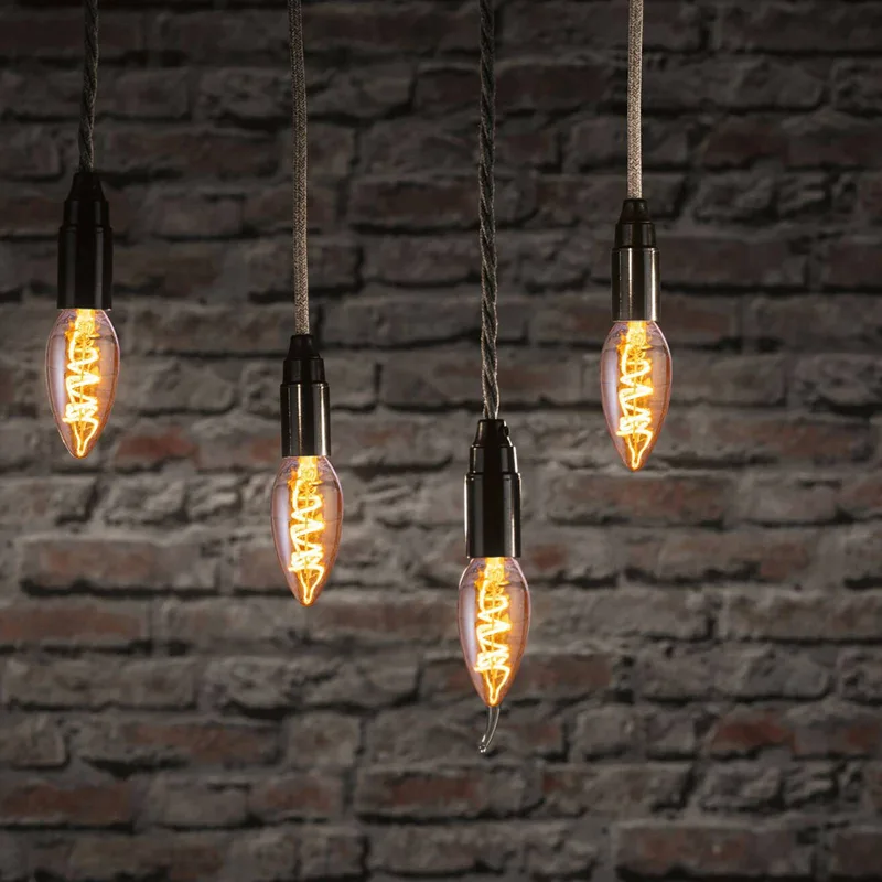 LED-ljuslampa E14 4W 1 800 K guld från Paulmann – produktbild