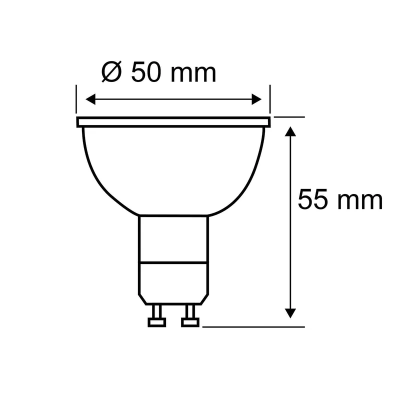 LED lamp met reflectorlamp GU10 4,3 W 2.200 K från Paulmann – produktbild