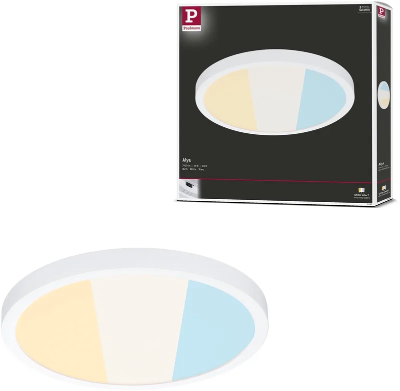 Alya 71187 LED-Panel 29 W Warmweiß Weiß von Paulmann in Weiß – Produktfoto