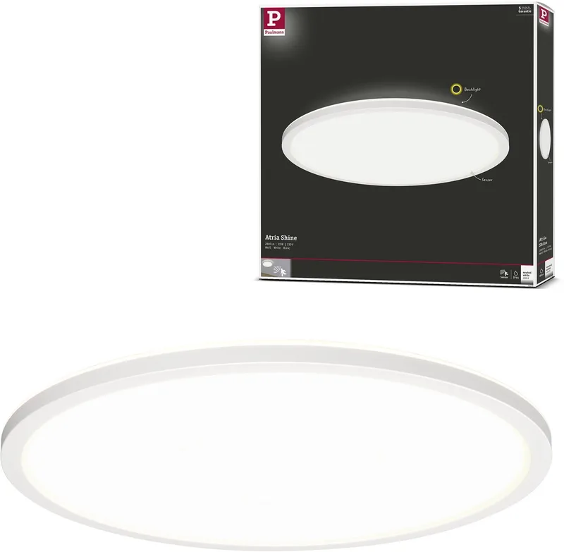 Atria Shine 71185 Plafonnier LED 22 W blanc neutre blanc de Paulmann en Blanc – photo produit