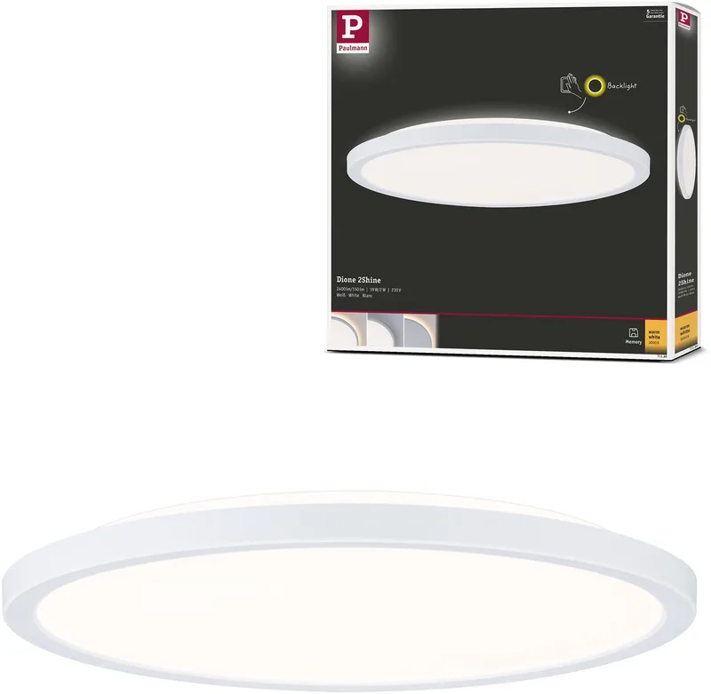 Atria Shine 71189 LED-takbelysning 19 W Varmvit Vit från Paulmann i Vit – produktbild