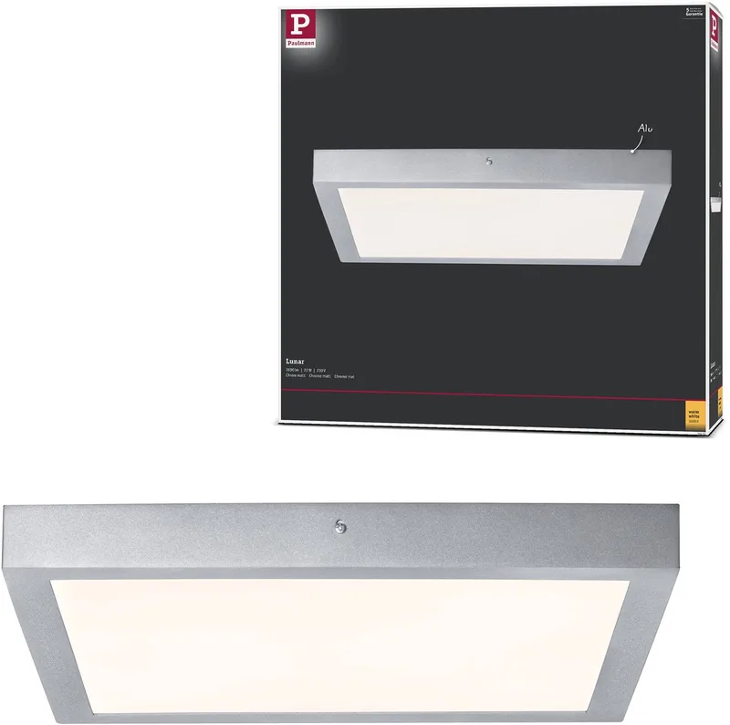 Lunar 706.51 LED-panel 22 W Varmvit Krom (matt) från Paulmann i Chroom mat – produktbild