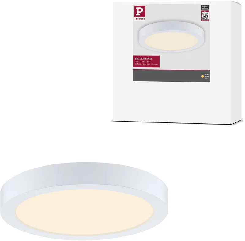 LED-paneel Pisa 3000K 290 mm 1800lm 17,6W de Paulmann en Wit mat – photo produit