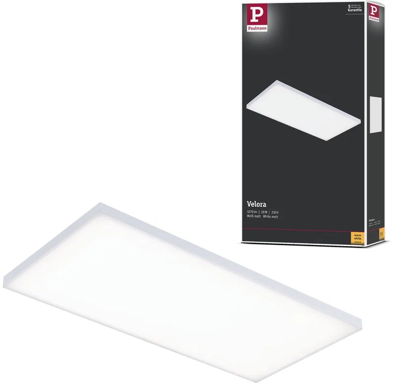 Velora 79819 LED-panel 29 W Varmhvid Hvid (mat) fra Paulmann i Hvid – produktbillede