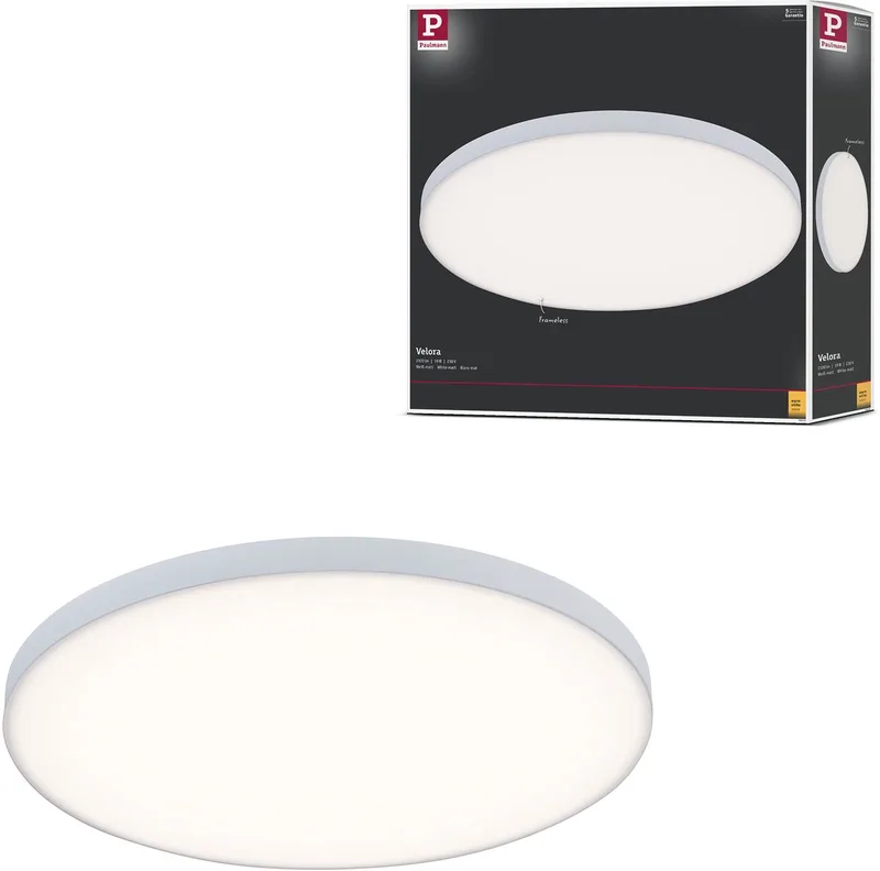 LED-paneel Velora rond 400 mm 19W 1550lm 3000K från Paulmann i Vit – produktbild