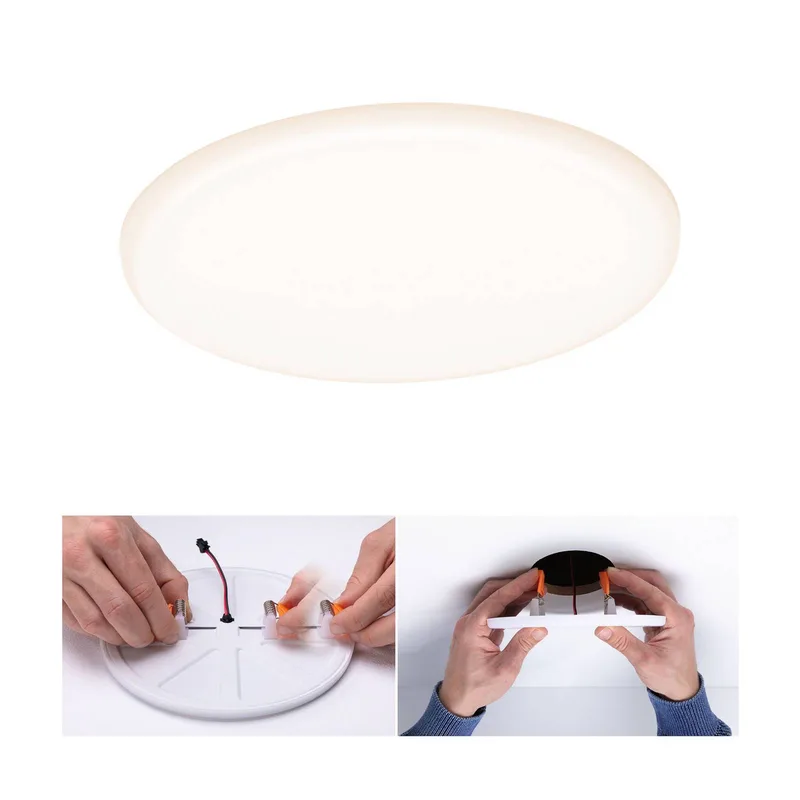 LED-panel Veluna 3 000 K rund 18,5 cm från Paulmann i Vit – produktbild