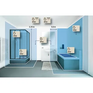 LED-takarmatur Casca IP44 White Switch 1500lm 230V 16W från Paulmann i Vit – produktbild 4 av 4