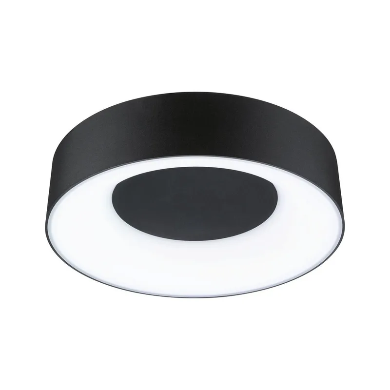 LED-plafondlamp Casca IP44 White Switch 1500lm 230V 16W van Paulmann in Zwart mat – productfoto 4 van 5