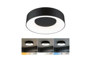 LED-plafondlamp Casca IP44 White Switch 1500lm 230V 16W van Paulmann in Zwart mat – productfoto 3 van 5