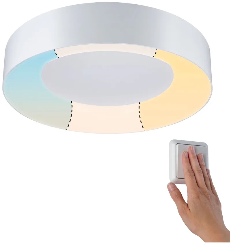 LED ceiling lamp Casca IP44 White Switch 2100lm 230V 23W by Paulmann in White – product photo