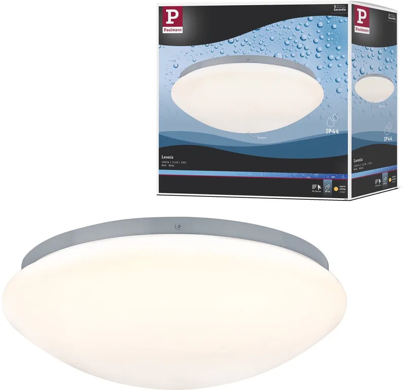 Leonis 70722 LED-Bad-Deckenleuchte mit Bewegungsmelder 9.5 W Warmweiß Weiß von Paulmann in Weiß – Produktfoto 1 von 3