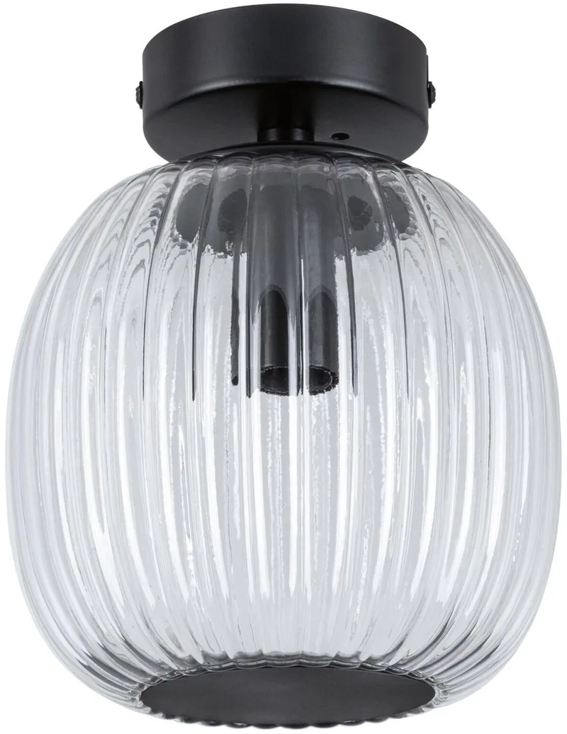 Paulmann 71145 Ruya Deckenleuchte E14 Glas, Schwarz (matt) von Paulmann in Glas, Zwart mat – Produktfoto