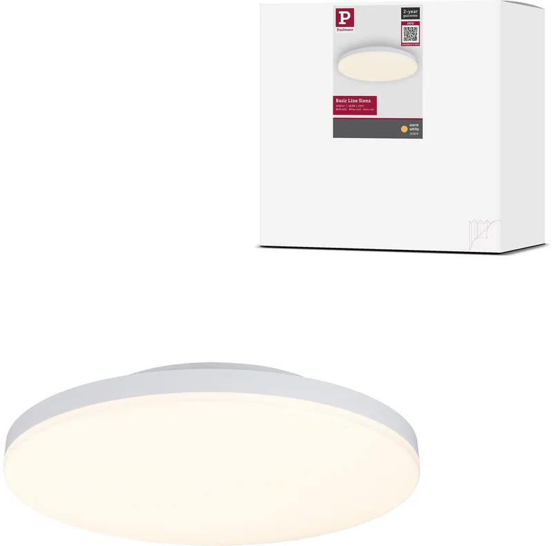 LED-plafondlamp Siena 3000K 260 mm 1500lm 230V 18,8W de Paulmann en Wit mat – photo produit