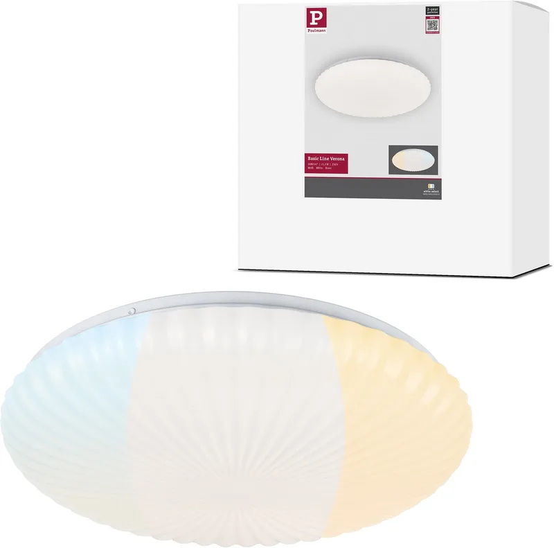 LED-plafondlamp Verona White Select 375 mm 230V 21,2W de Paulmann en Blanc – photo produit