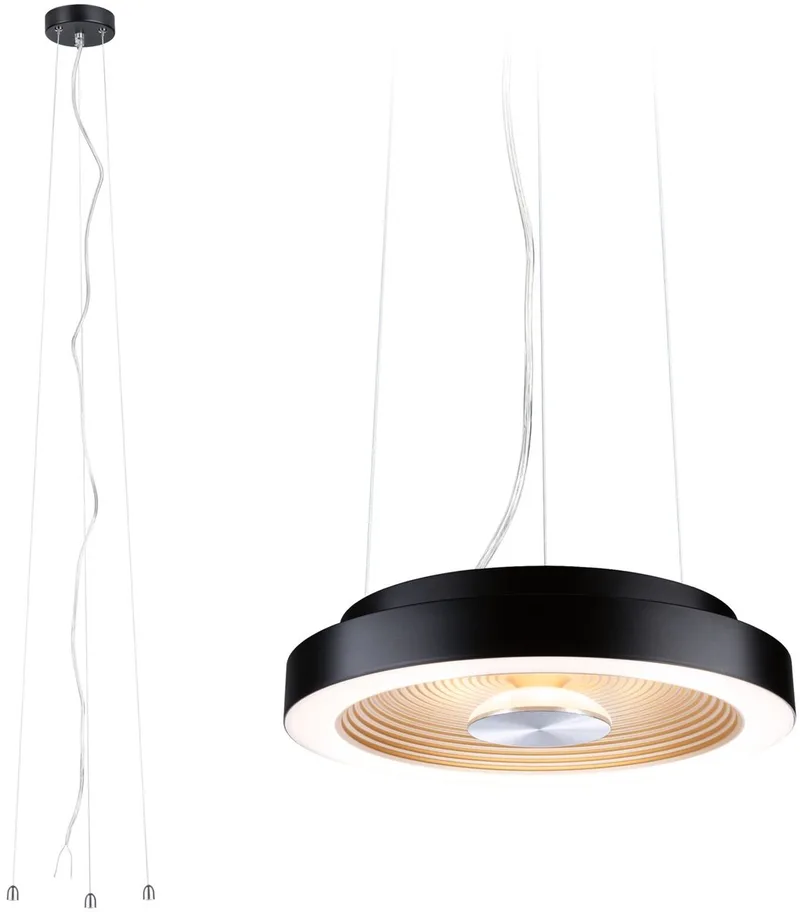LED-plafondlamp Volea 3000K 1300lm 230V 4W / 18,5W dimbaar Zwart, Goud, Zilver by Paulmann in Black, Gold, Silver – product photo