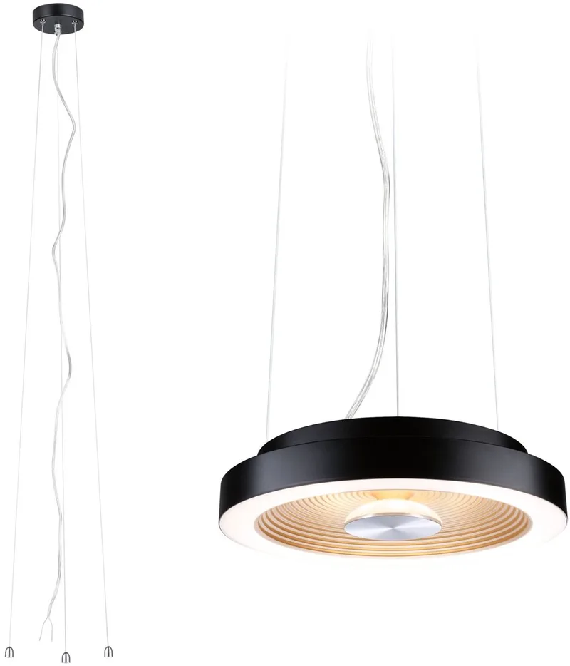 LED-plafondlamp Volea 3000K 950lm 230V 3,5W / 13W dimbaar Zwart, Goud, Zilver by Paulmann in Black, Gold, Silver – product photo