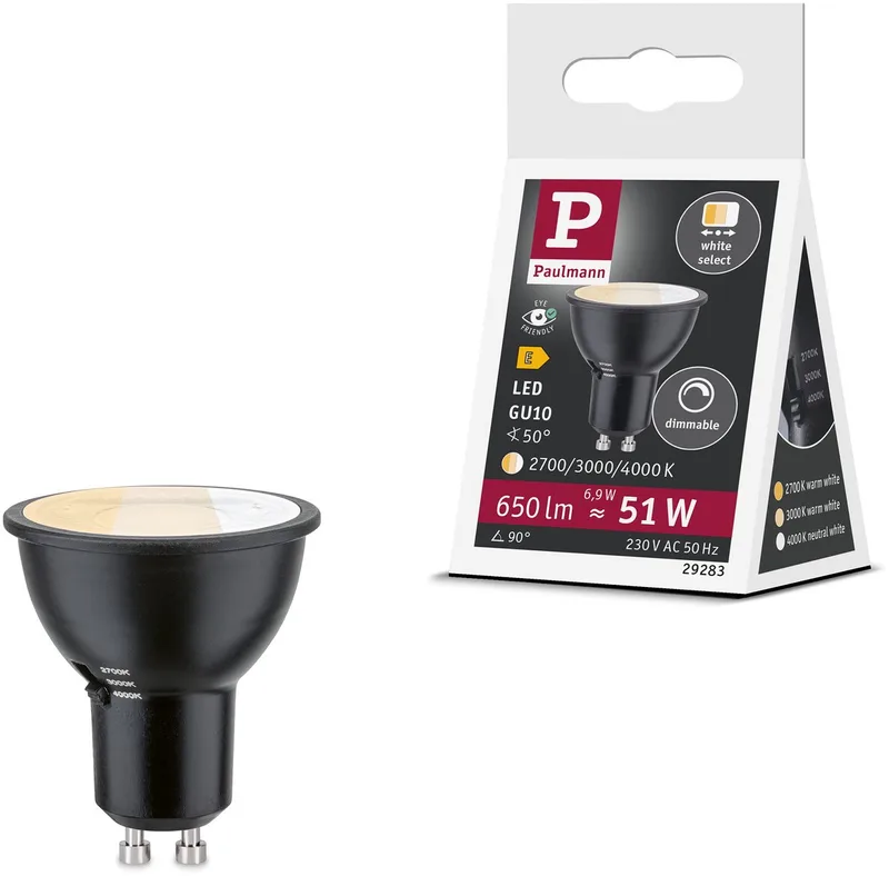 LED-reflectorlamp - GU10 - 6,9 W - 2700-4000 K - Dimbaar de Paulmann – photo produit