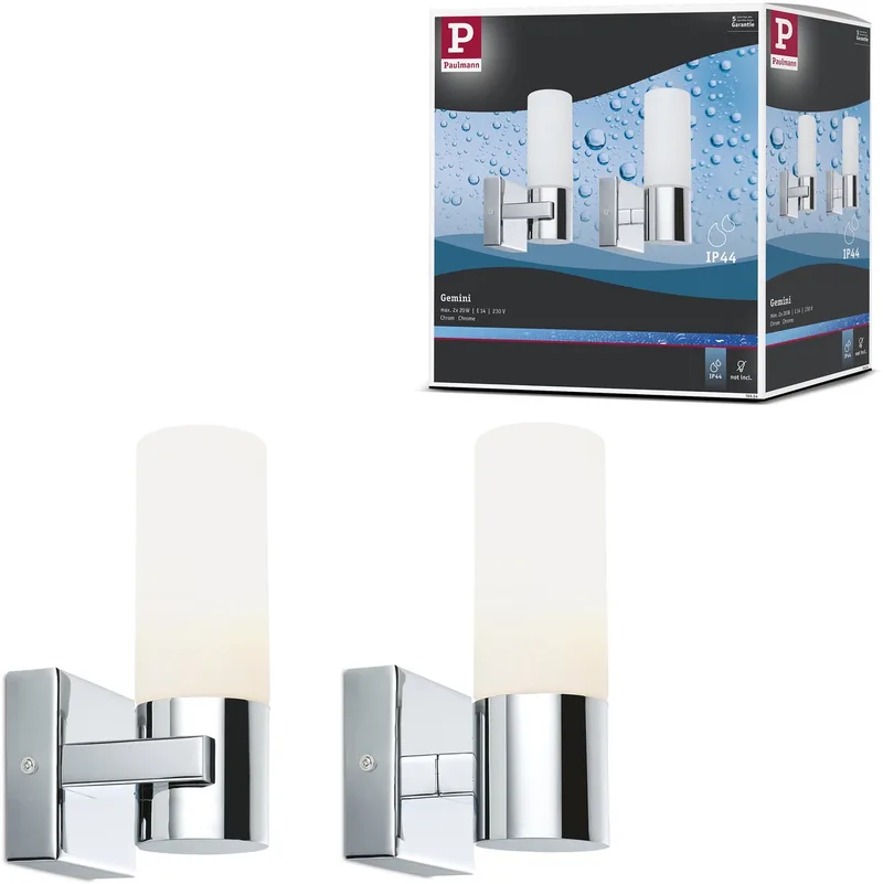 Paulmann 70354 Applique pour salle de bain 40 W de Paulmann en Chrome, Satijn – photo produit