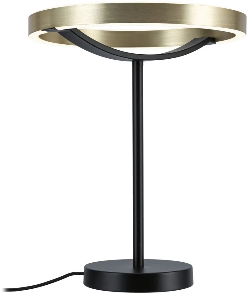 LED-tafellamp 3-Step-Dim Melira 2700K 580lm 10W Zwart mat, Goud från Paulmann i Zwart mat, Guld – produktbild