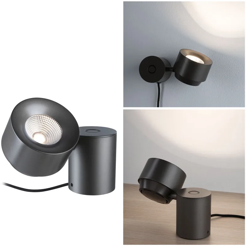 LED-tafellamp 3-Step-Dim Pane 2700K 328lm 3W von Paulmann in Titaanium – Produktfoto