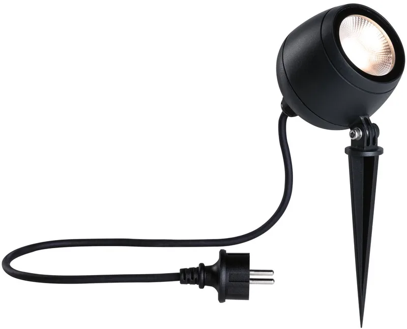 LED-tuinspots Kikolo IP65 90 mm 3000K 8W 500lm 230V 60° Aluminium, Kunststof by Paulmann in Anthracite – product photo