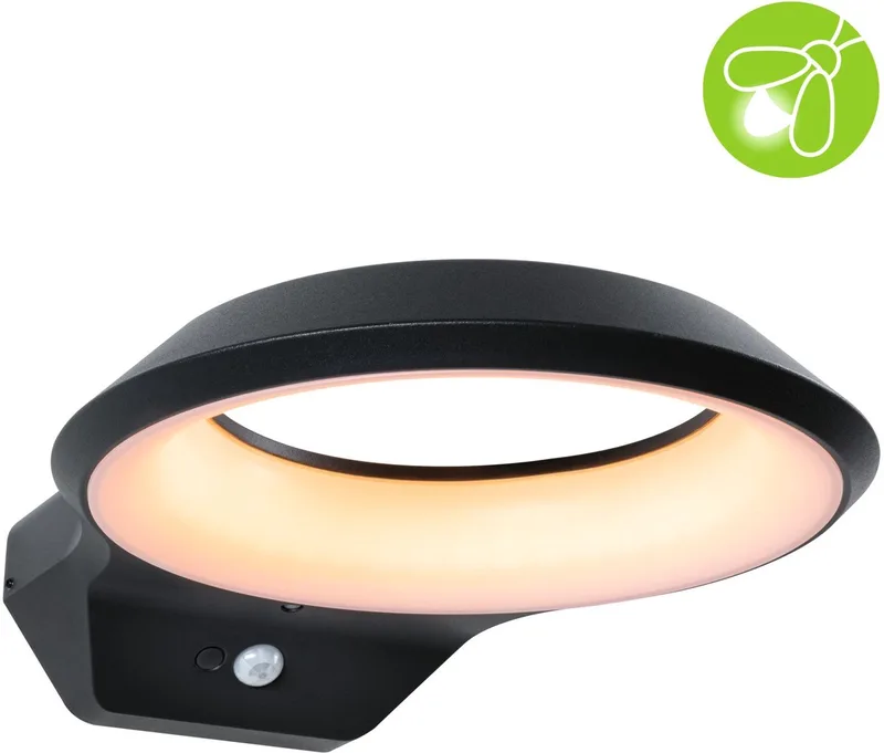 Anela LED-utomhusvägglampa, 2 200 K von Paulmann in Anthrazit – Produktfoto
