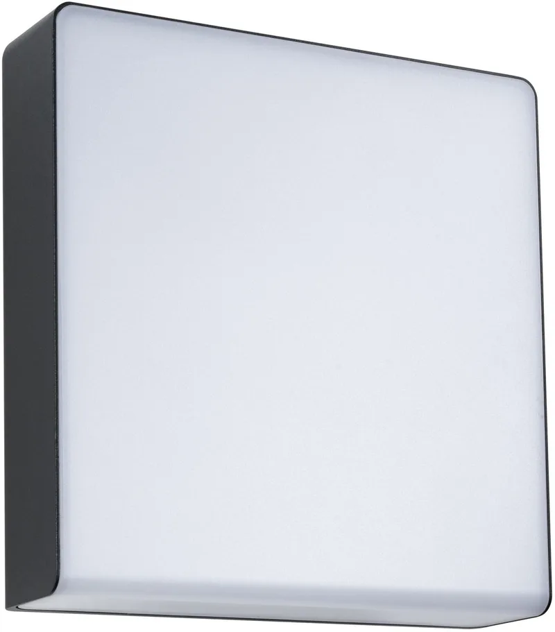 LED udendørs væglampe Azalena skumringssensor bevægelsesmelder (HF) IP44 250x250 mm 3000K 8,5W 700lm 230V plast, aluminium fra Paulmann i Antracit – produktbillede