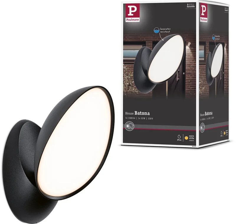 Batona 94767 Applique LED extérieure LED 12 W anthracite de Paulmann en Anthracite – photo produit