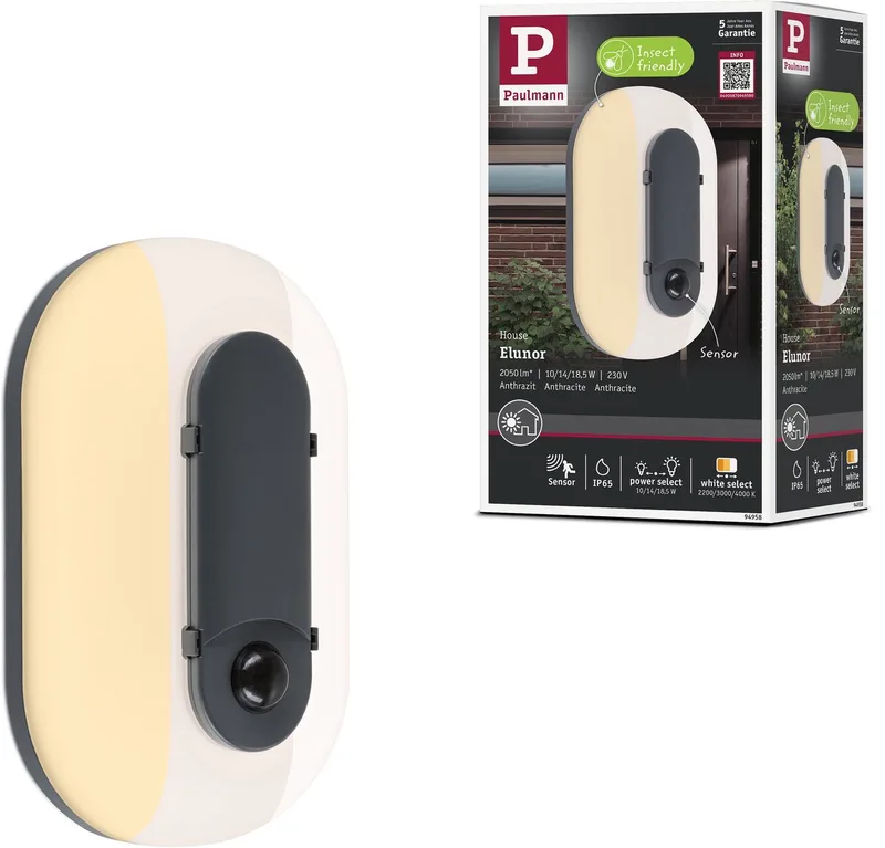 Paulmann 94957 Applique LED extérieure LED 18.5 W anthracite, blanc de Paulmann en Anthracite, Blanc – photo produit