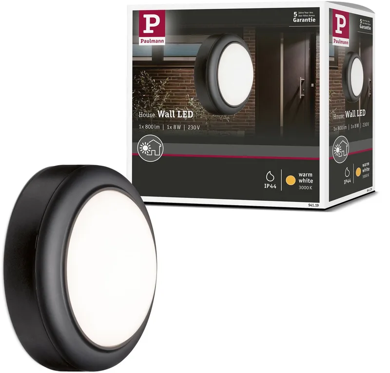 Applique LED extérieure anthracite 1x Paulmann 94119 8 W N/A 1 pc(s) de Paulmann en Gris – photo produit