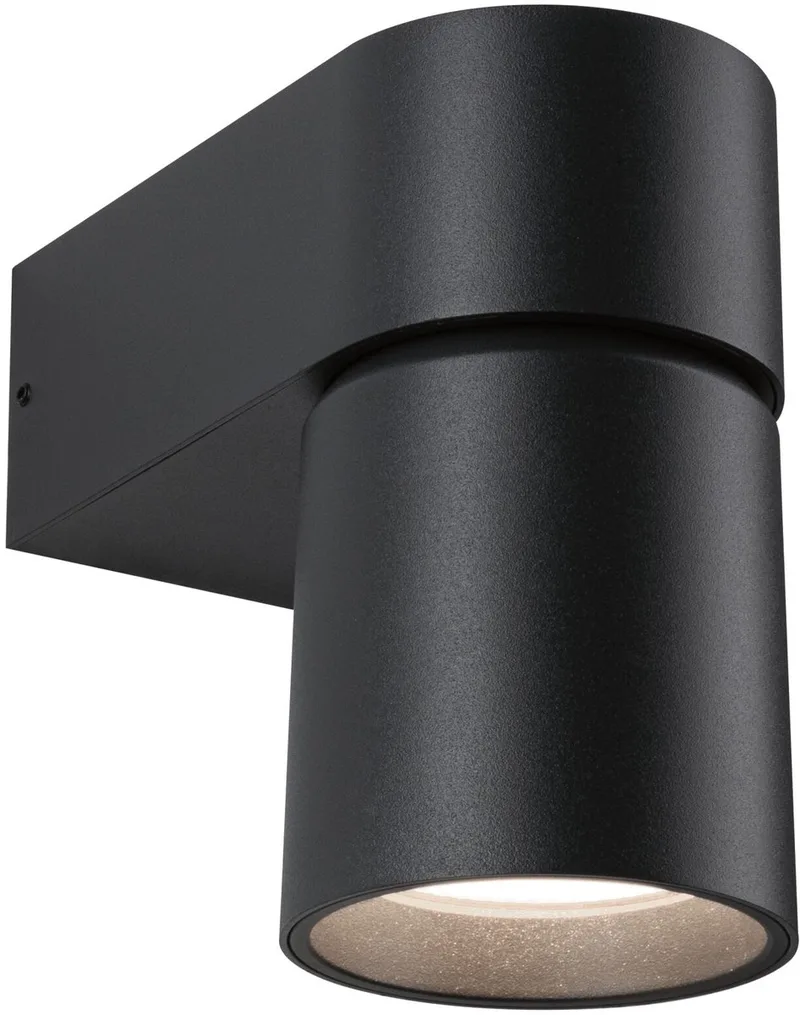 LED-wandarmatuur voor buiten Kimu IP44 cilindrisch 80 mm 3000K 8W 500lm 230V 70° Aluminium fra Paulmann i Antracit – produktbillede