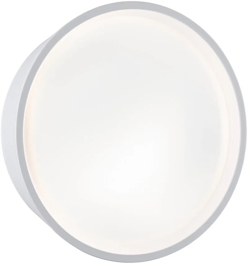 LED-wandarmatuur voor buiten Platomo zeewater bestendig IP44 rond 180 mm 3000K 14,5W 1200lm 230V Kunststof de Paulmann en Blanc – photo produit