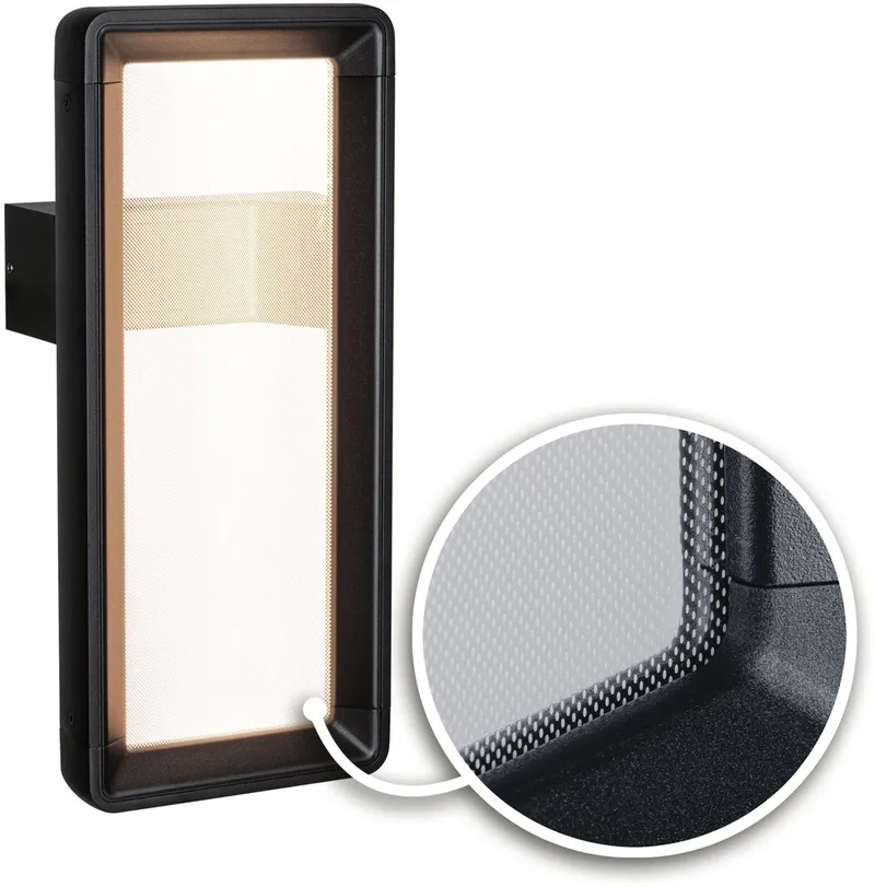udendørs LED-væglampe Reana, antracit IP44 fra Paulmann i Antracit – produktbillede
