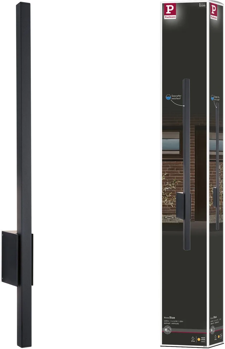 Stan Applique Murale d'Extérieur H80 SWR Antracit de Paulmann en Anthracite – photo produit