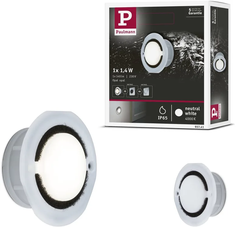 Luminaire extérieur encastrable Paulmann 93741 N/A 1.4 W opale de Paulmann en Opaal – photo produit