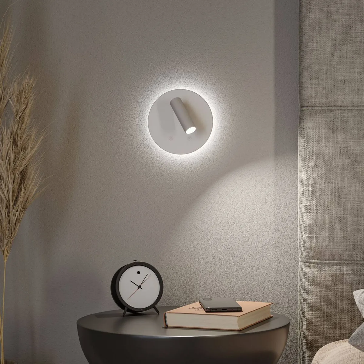 LED wandlamp op accu Kiora 2700K 80lm / 50lm 3,7V 0,6W / 0,7W dimbaar von Paulmann in Weiß – Produktfoto 2 von 5