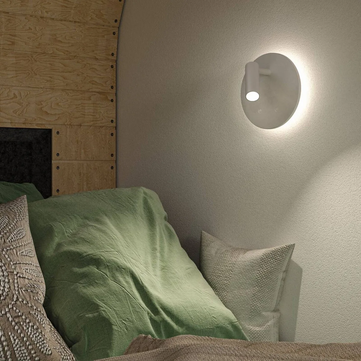 LED wandlamp op accu Kiora 2700K 80lm / 50lm 3,7V 0,6W / 0,7W dimbaar von Paulmann in Weiß – Produktfoto 3 von 5