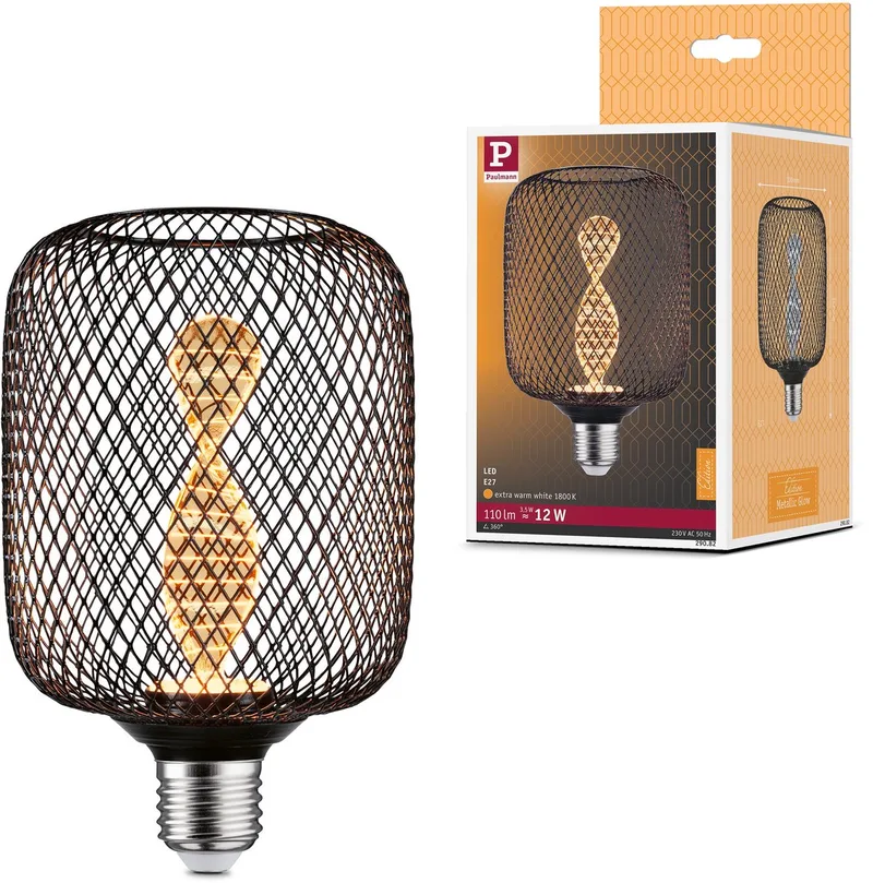 Paulmann 29082 LED E27 cylindre Helix 3.5 W or (Ø x H) 100 mm x 162 mm 1 pc(s) de Paulmann – photo produit