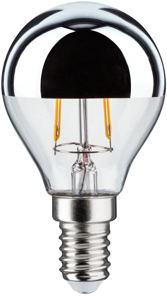 LED-lampa E14 827 dropp silver 2,6W från Paulmann – produktbild