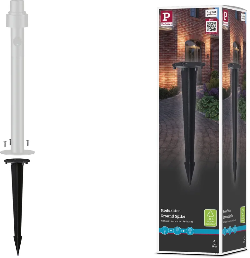 ModuShine Paaltje Grondspies IP44 290 mm von Paulmann in Anthrazit – Produktfoto