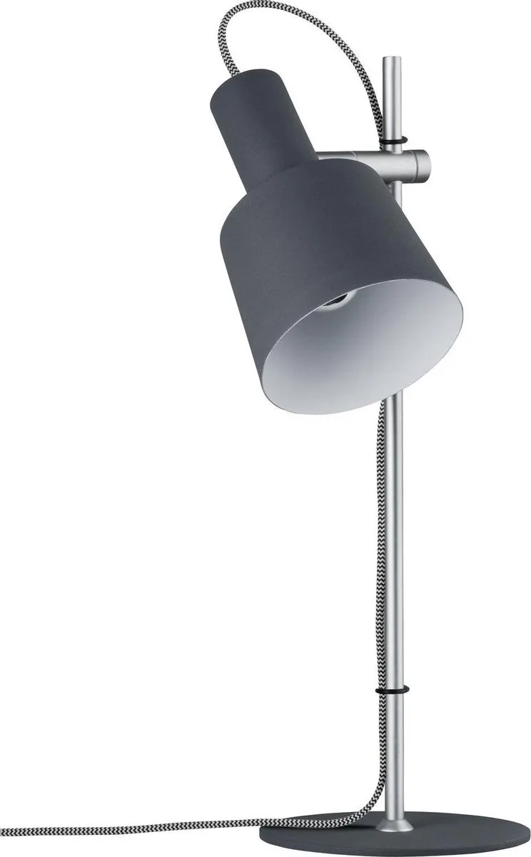 Neordic Haldar tafellamp van Paulmann in Chroom, Grijs – productfoto