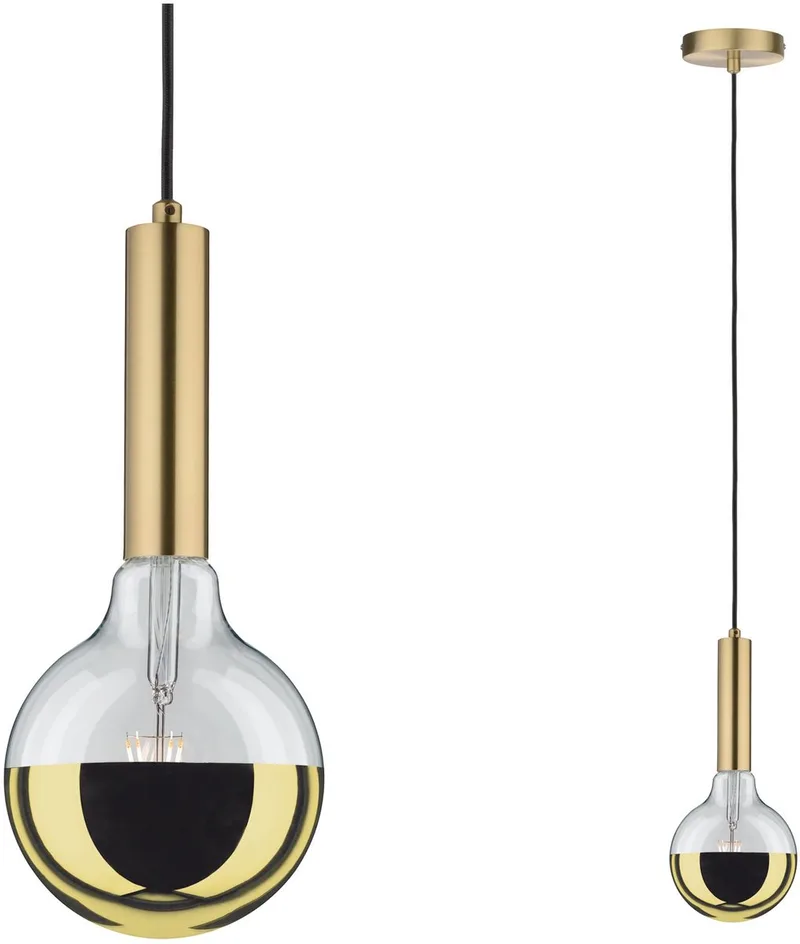 Neordic Hanglamp Kine E27 max. 60W dimbaar Metaal van Paulmann in Messing geborsteld – productfoto