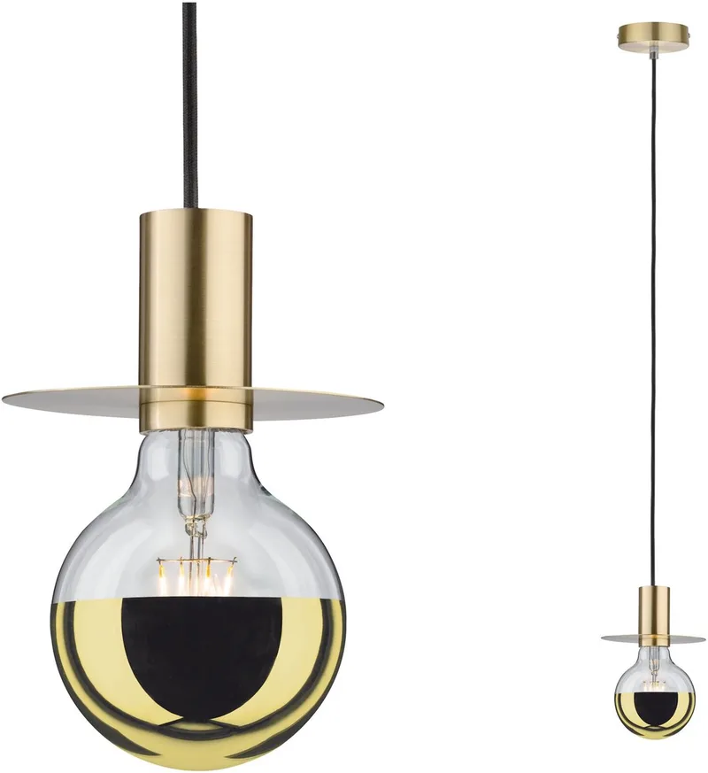 Stian 79755 Luminaire à suspendre LED E27 laiton (brossé) de Paulmann en Messing geborsteld – photo produit