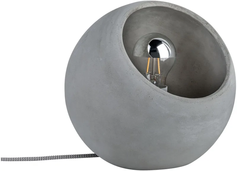 Neordic LED-tafellamp Ingram E27 max. 20W Beton van Paulmann in Grijs – productfoto