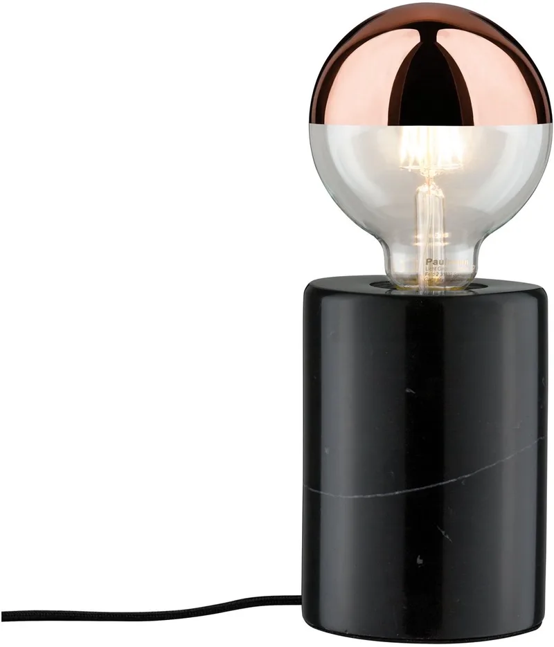 Neordic LED-tafellamp Nordin E27 max. 20W Marmer van Paulmann in Zwart – productfoto
