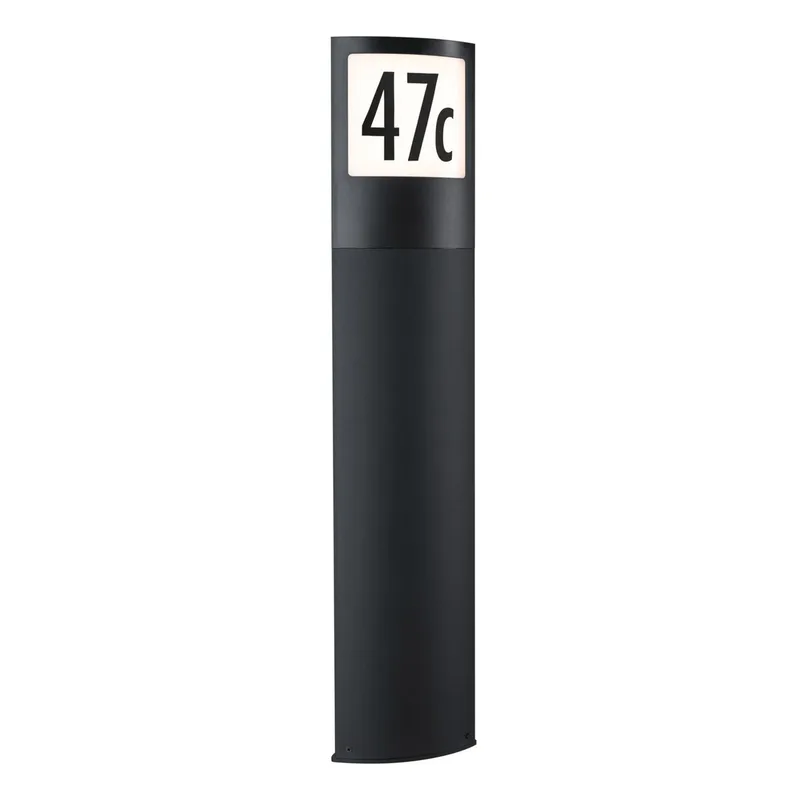 Padea Buiten Bollard met Sensor SWR Antraciet van Paulmann – productfoto
