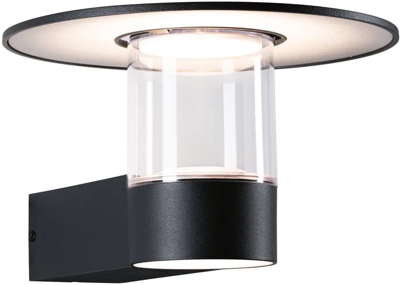 Pauleen LED Tafellamp Glowing Charm - E14 - Max. 20W - Woonkamer, Slaapkamer & Eetkamer - Warmgrijs/Wit fra Paulmann i Antracit – produktbillede