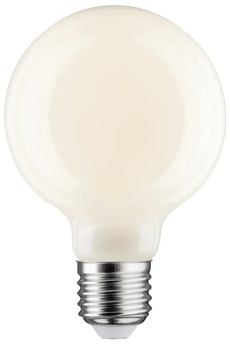 Paulmann 28623 LED-lamp Energielabel G (A - G) E27 5.6 W Warmwit (Ø x h) 80 mm x 120 mm 1 stuk(s) by Paulmann in Opaal – product photo